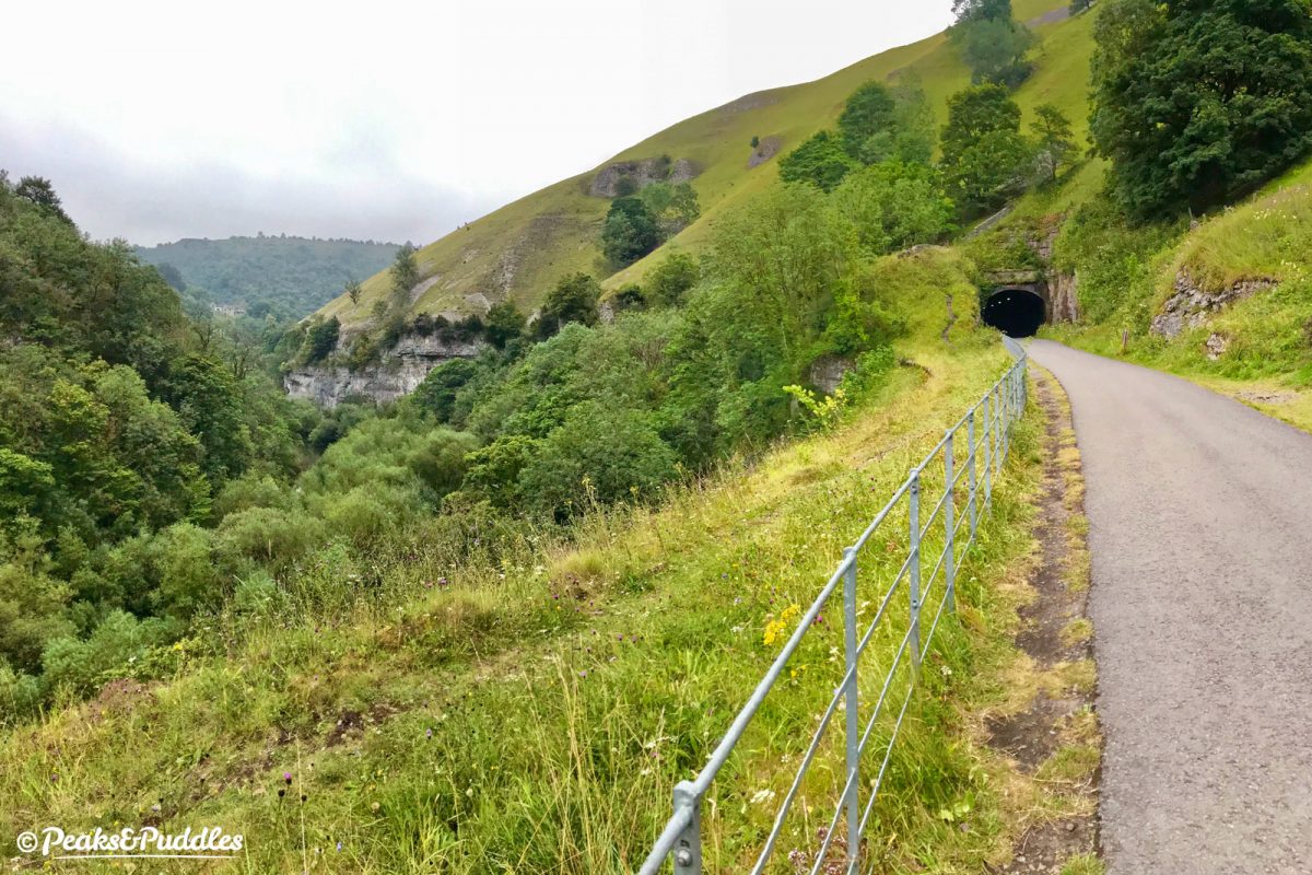 Monsal Trail between Litton and Cressbrook Tunnels.