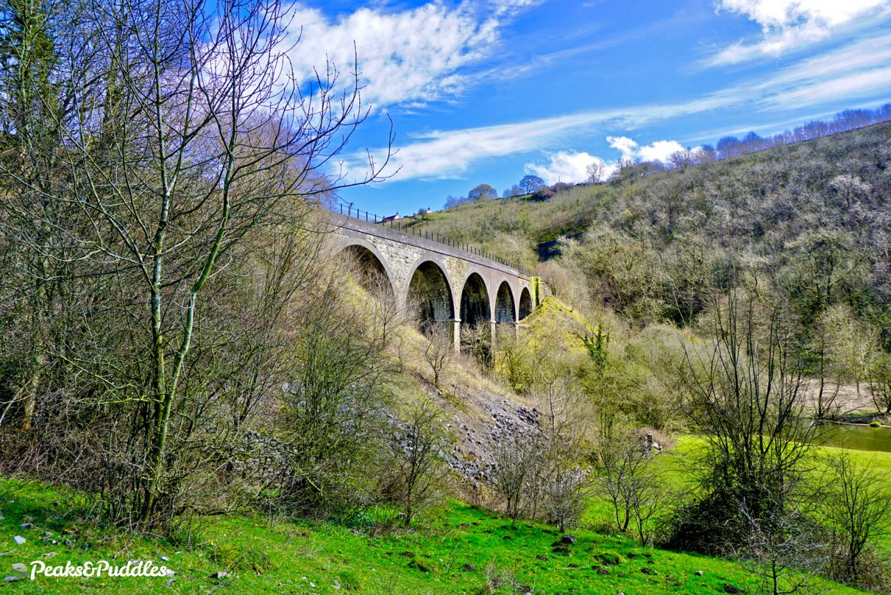 Monsal Trail crosses Headstone Viaduct into Headstone Tunnel at Monsal Head