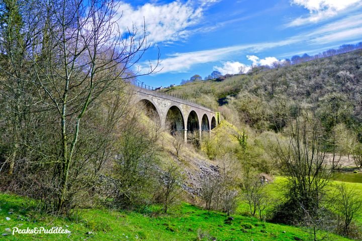Monsal Trail crosses Headstone Viaduct into Headstone Tunnel at Monsal Head
