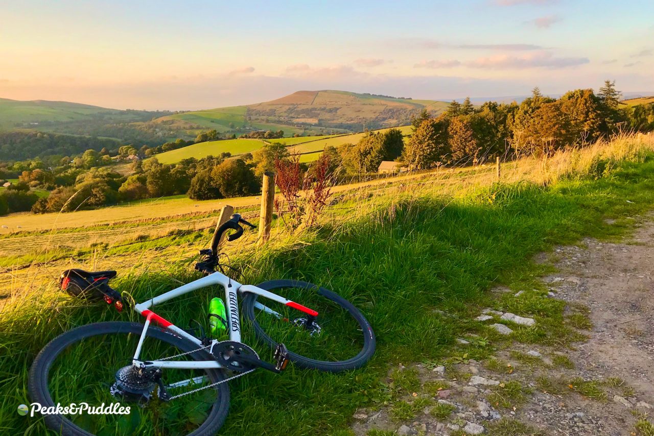 Summer evening sun on Clayholes Road above Kettleshulme near Whaley Bridge