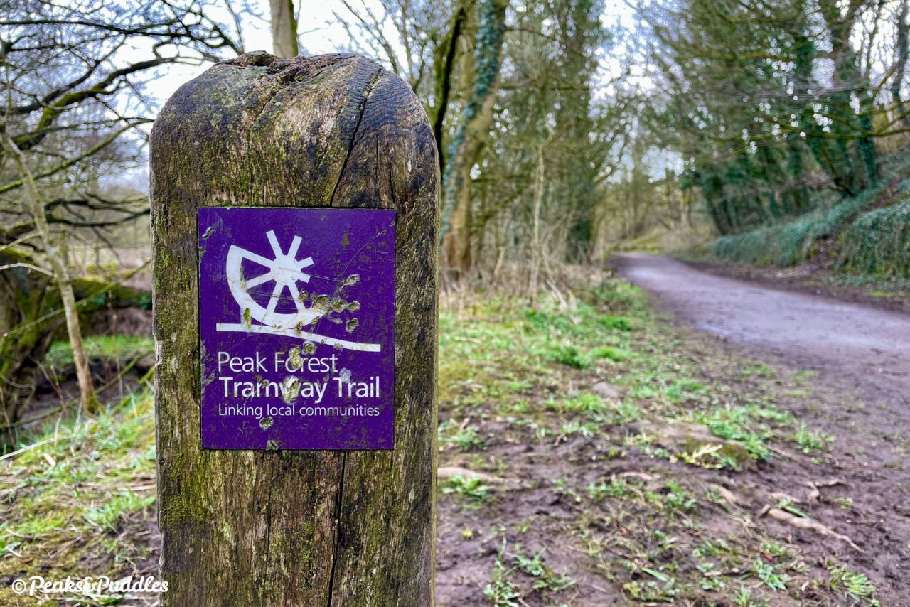 The smart purple signage and interpretation of the trail is beginning to show its age, before the route has even been completed further.