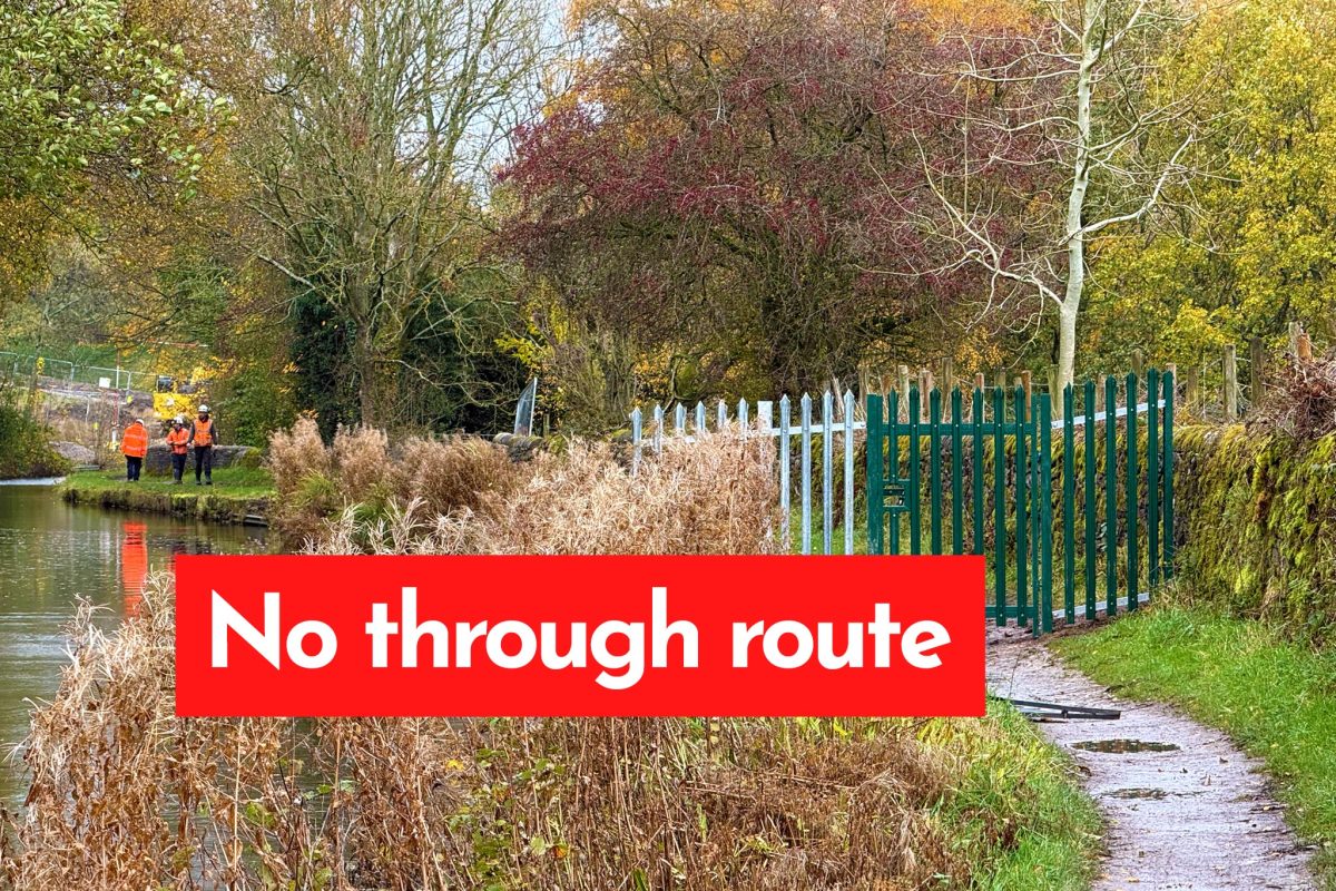 Peak Forest Canal: vital towpath cycle route closed