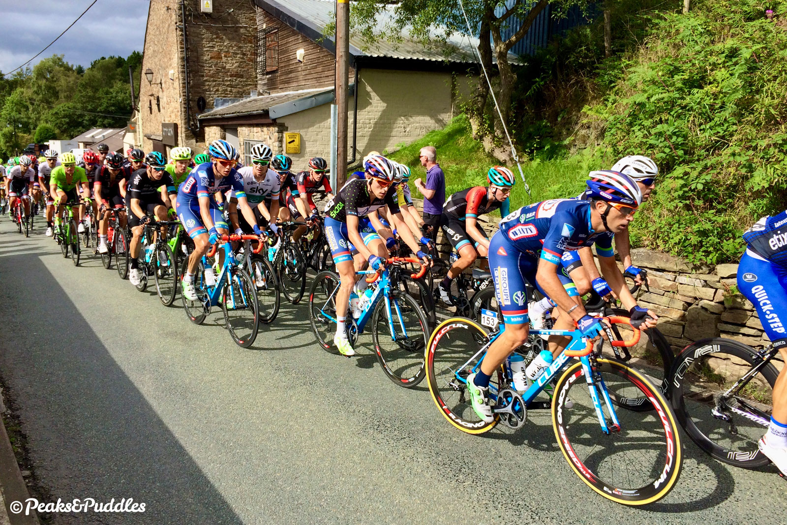 Tour of Britain or a standard bank holiday on the Brickworks climb? Hard to tell...