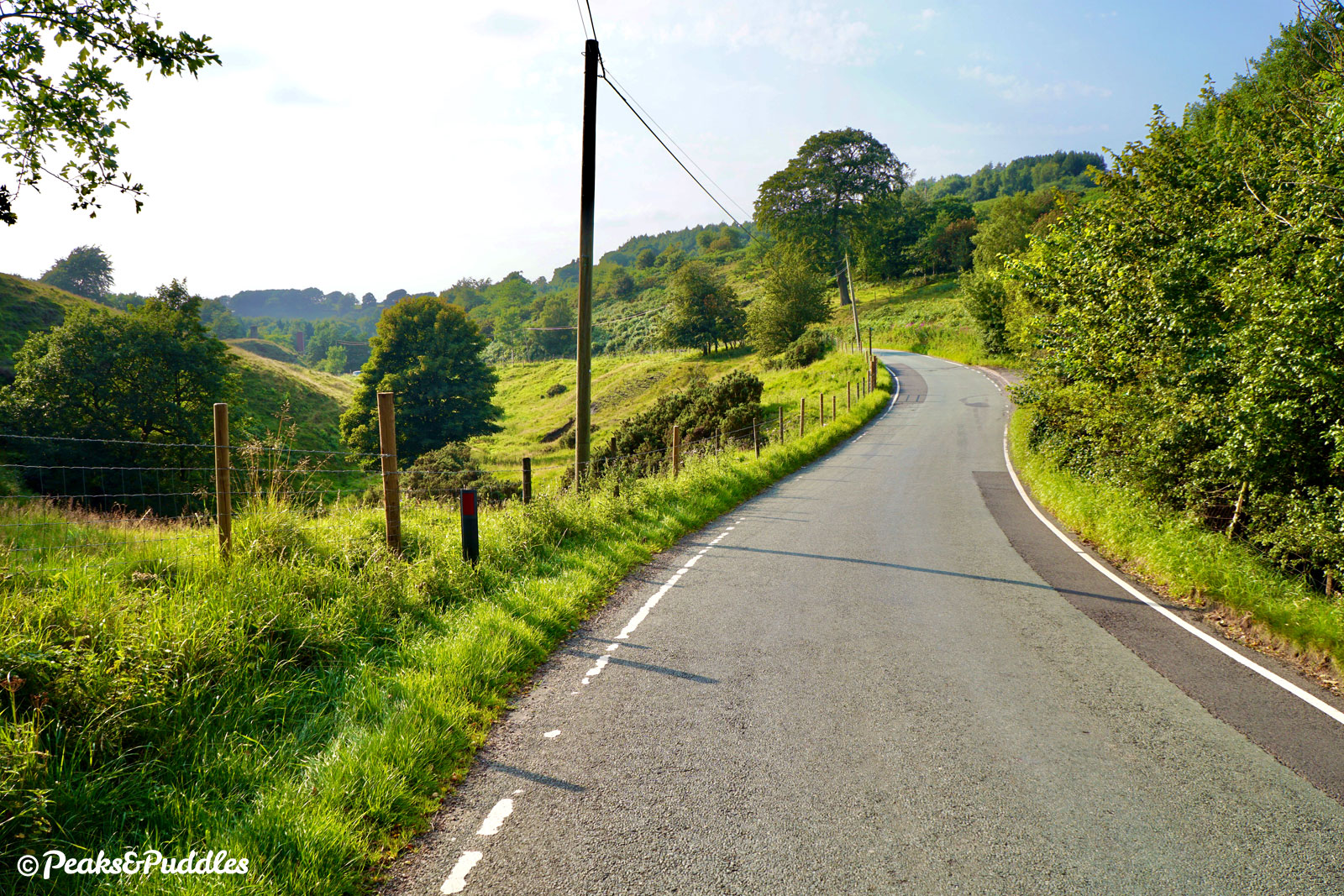 Beyond the Old Brickworks, the real climb out into the beautiful Peak District National Park really begins.
