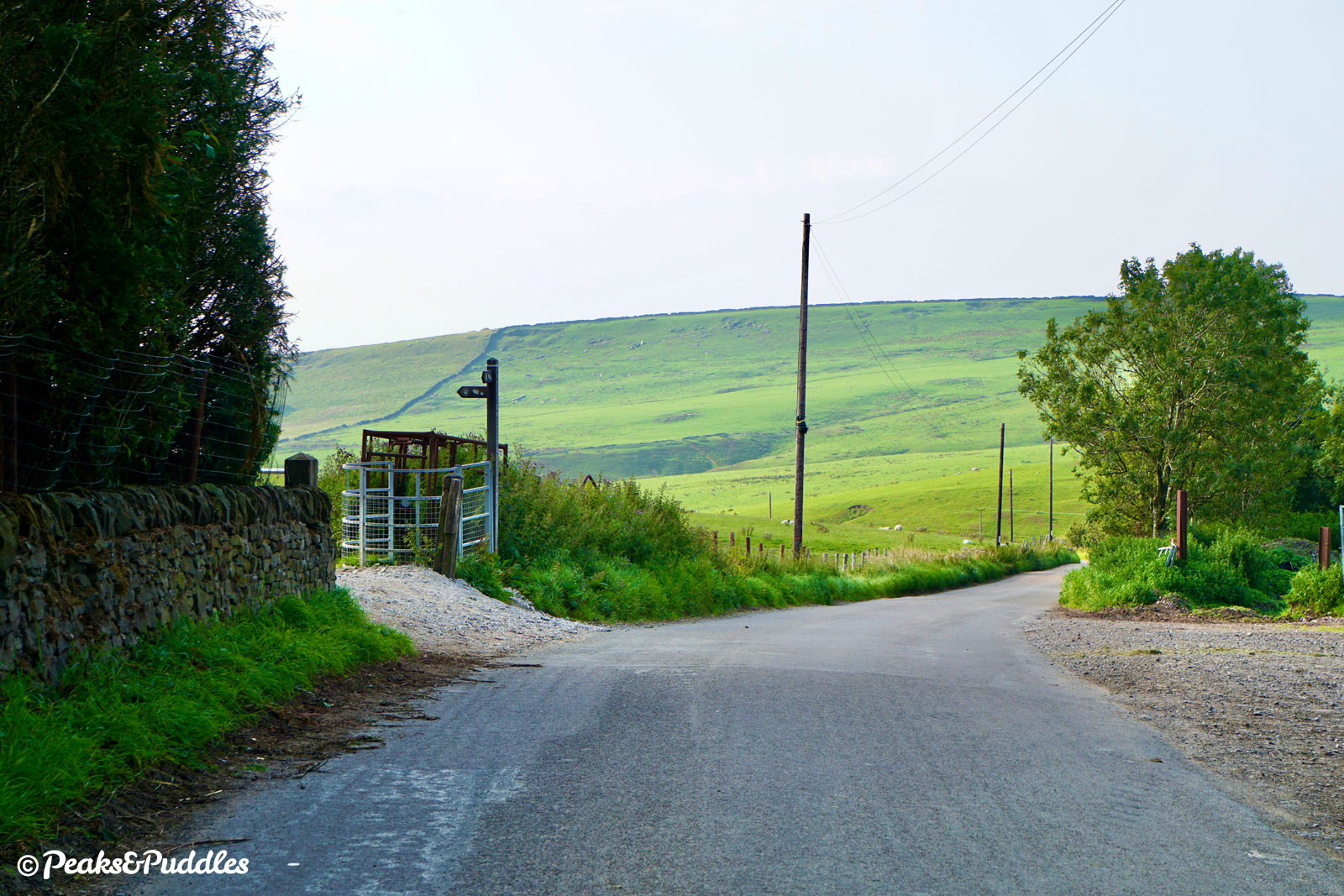 Near Brink Farm, the view looking back down Bakestonedale Road is just as awe-inspiring as that going up.