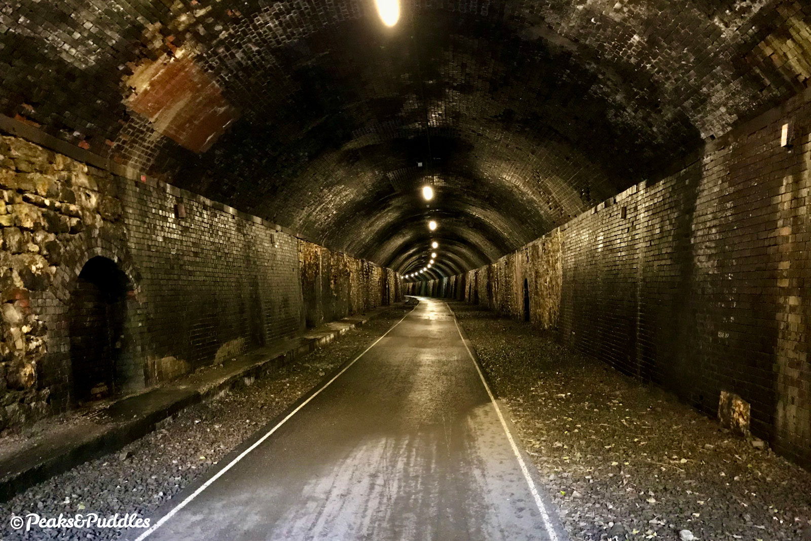 Riding a bike through the Monsal Trail tunnels is a truly unforgettable experience, one of the cycling highlights of Great Britain, let alone the Peak District.