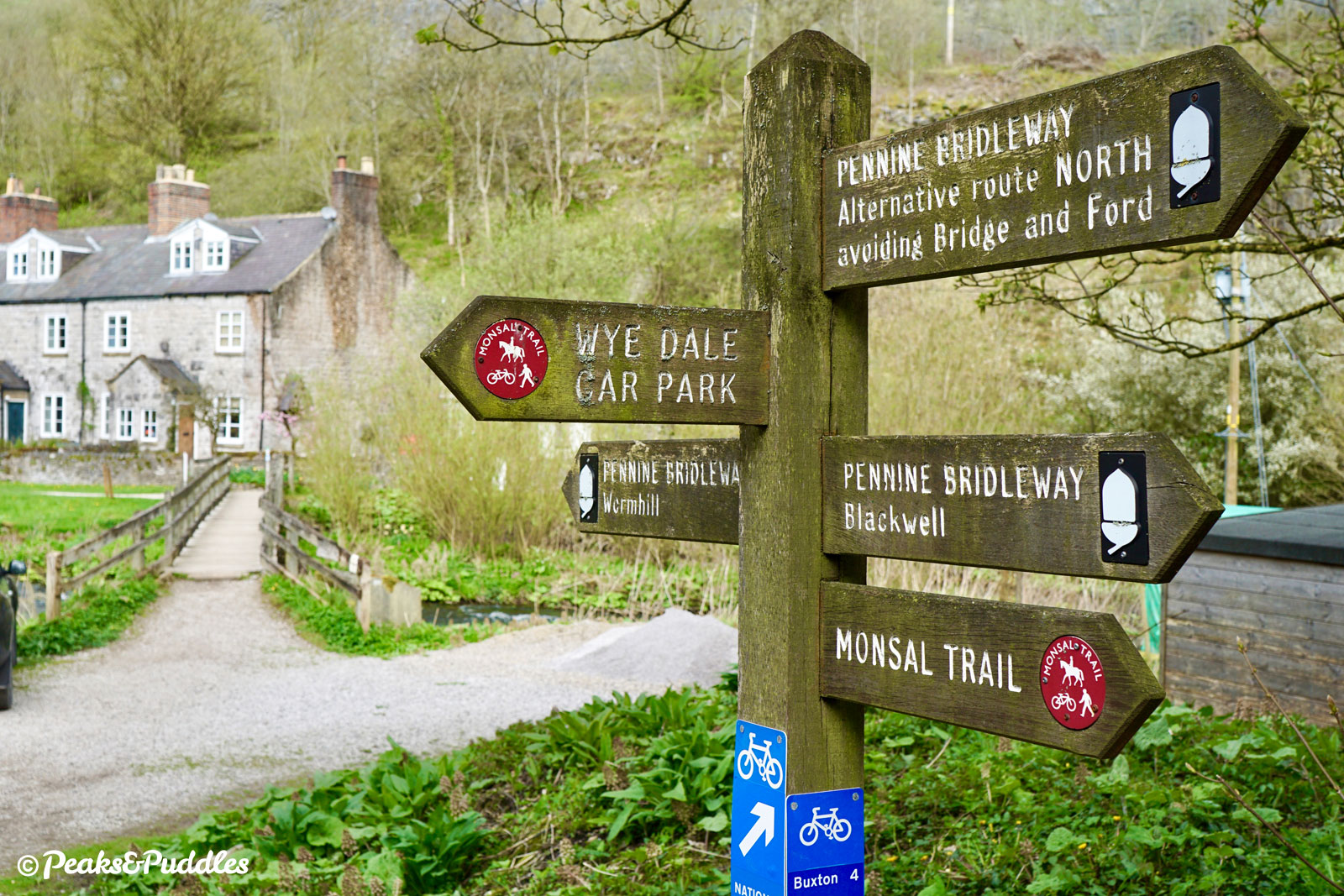 The Pennine Bridleway crosses the trail at Blackwell Mill, but it’s a very tricky route into the valley without good mountain skills.